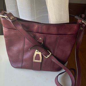 Etienne Aigner vintage oxblood leather purse